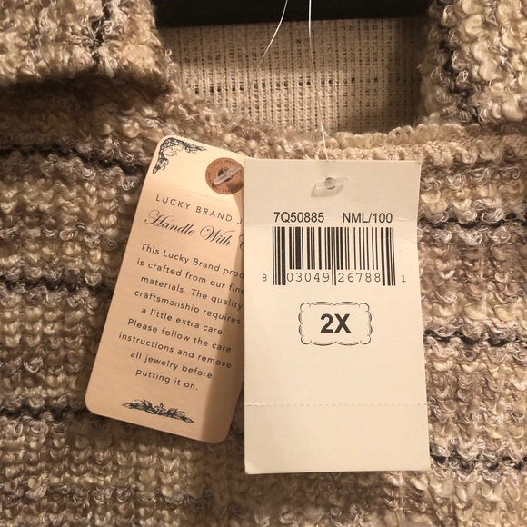 NWT GORGEOUS Lucky Brand jacket 2x - Picture 2 of 3
